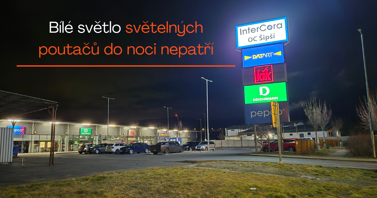 Světelná reklama Intercora opět nedala nejen obyvatelům Šipší spát